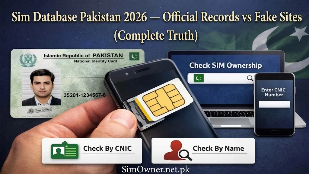 Sim Database Pakistan 2026 — Official Records vs Fake Sites (Complete Truth)